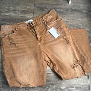 Ankle length distressed jeans NWT